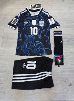KIDS ARGENTINA MESSI WORLD CUP SOCCER JERSEY