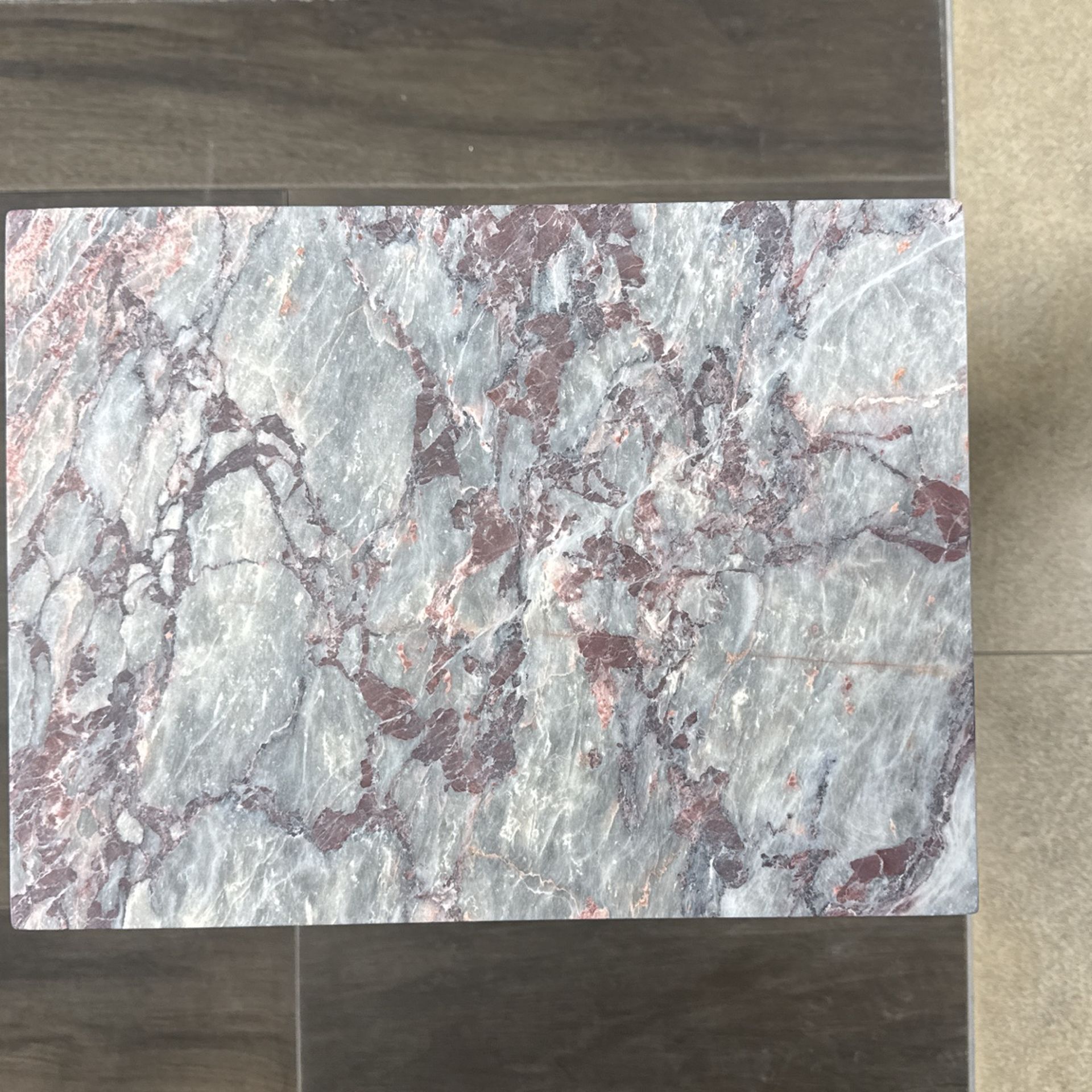 (Set Of 2) Custom Made - End Tables Natural Stone