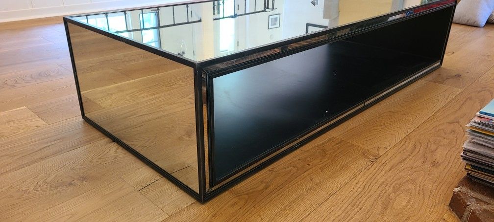 Restoration Hardware Mirrored Strand Table