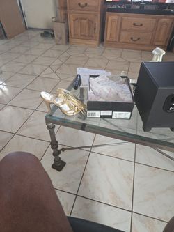 Ellie 5" Knee High Strap Up Sandal 510-Sexy Size 8 Gold