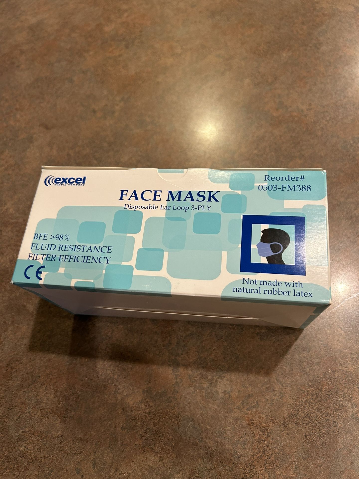 Excel Disposable Ear Loop 3-PLY Face Masks