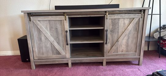 Barn Door Style Tv Stand