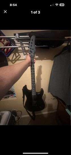 Electric guitar and amp