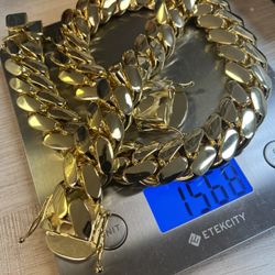 30mm BIG BOY 1568 grams super heavy handmade Cuban set necklace  🔥just arrived🔥