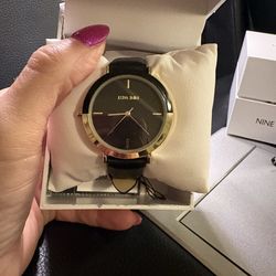 Nine West Black/Gold Watch