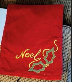 Red Velveteen Christmas Table Runner