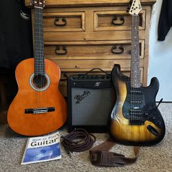 Beginner Guitar Set - Acoustic & Electric