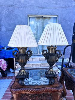 Vintage Bronze Lamp Sets