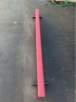 Pink Gymnastics Balance Beam