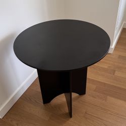 Black Wood Table Round 30inch