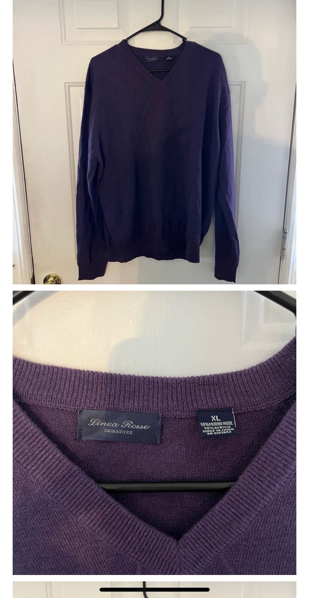 2 mens sweaters size XL