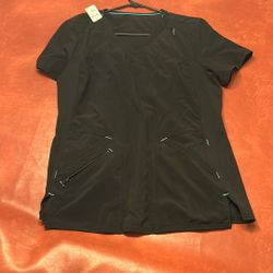 Black Scrubs Top