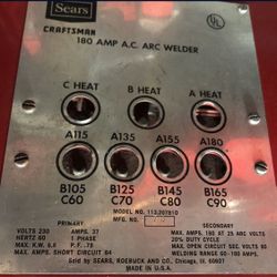 CRAFTSMAN Sears USA 🇺🇸 Made Arc Stick Welder