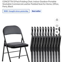 Concetta 12 Pack Folding Chair