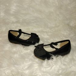 Black Patent Leather Ballerina Shoe
