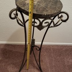 2 Granite Stools $85.00 For Both One Large and one Small 