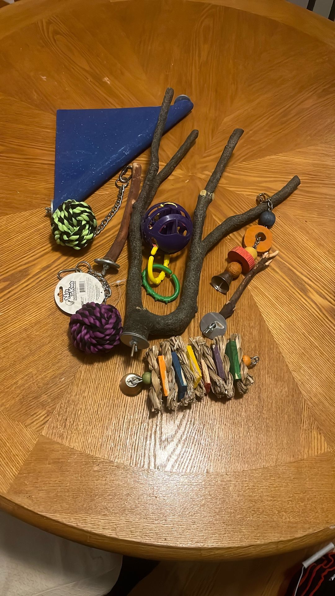 Bird Perch & Toys