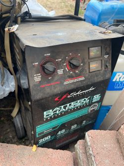 Schumacher Wheeled Battery Charger with Engine Start