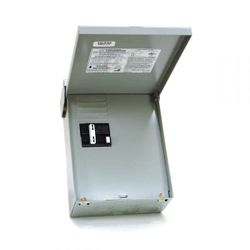 ABB Outdoor enclosure main lug 125 amps 2 spaces 4 circuits 50a breaker included