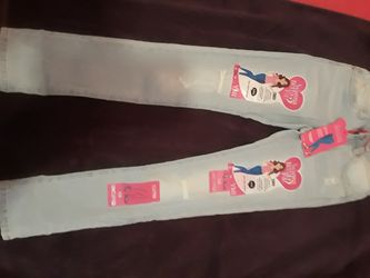 New Girls distressed skinny jeans size 12
