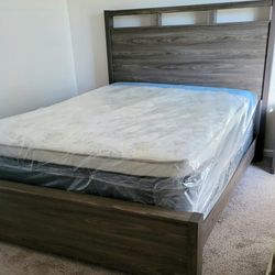 NEW QUEEN-SIZE PILLOW TOP MATTRESS AND BOX SPRING 🆕️
