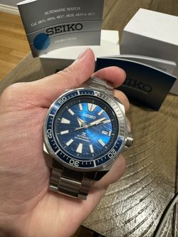 SEIKO SAVE THE OCEAN GREAT WHITE SHARK SPECIAL EDITION SAMURAI SRPD23K