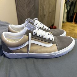 Two Tone Brown Old Skool Vans 