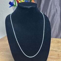 27” 925 Sterling Silver Rope Necklace 1.5mm