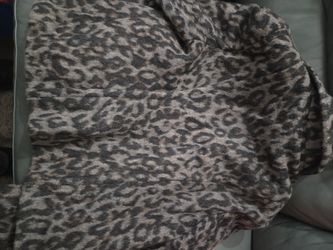 Leopard Print Fleece Jacket