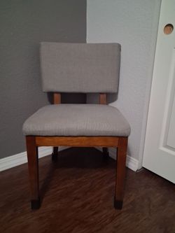 Wood and fabric chair