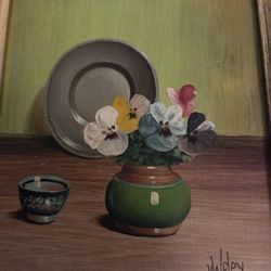 Y.weley Signed Still Life Oil Painting