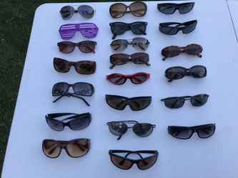 Multi-colored sunglass collection