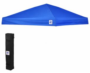 E-Z UP Sierra 12' x 12' Replacement Canopy + Wheeled Carry Case – Royal Blue – Frame Not Included