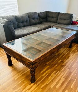 One-of-a-Kind Oaxacan Door Table | Solid Wood | $1,695 OBO