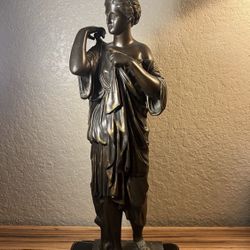 19C FRENCH A.COLLAS  BRONZE OF DIANE DE GEBIES 