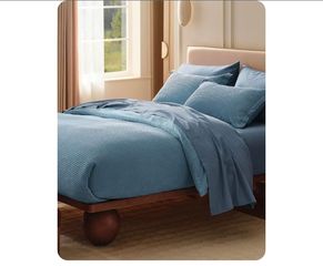 Bedsure PureWoven 3 Pieces 100% Cotton Waffle Weave Duvet Cover Set, Queen