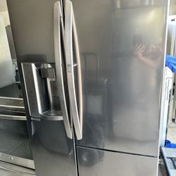 LG Fridge Black Stainless Good Condition 