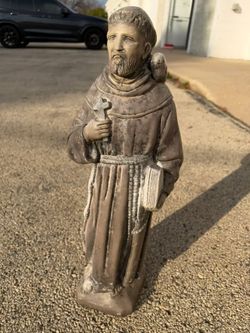 St. Francis of Assisi Concrete Garden Statue – 23" Tall, Heavy