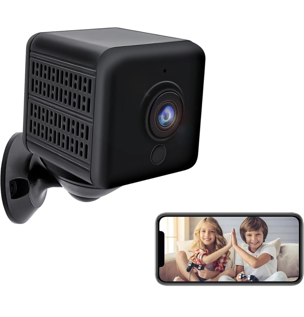 New In Box Mini Security Wireless Camera for indoor,HD 1080P,AI Motion Detection,150Days Standby Battery Life(Black)