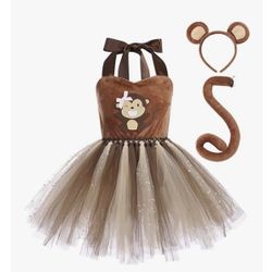 Toddler Girls Monkey Costume Dress