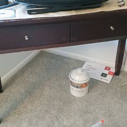 Wooden console table solid $30