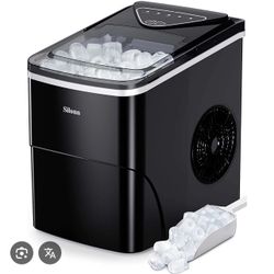 SILONN Countertop Bullet Ice Maker (26 lbs) - Black SLIM01B