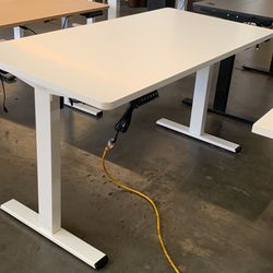 55x28 White Electric Standing Desk, Brand New In The Box, With Memorized Controller Buttons