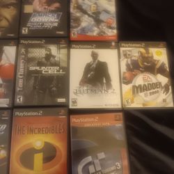PS2 Games Ten Each 