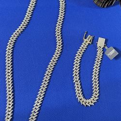 Diamond Necklace  And Diamond Bracelet 