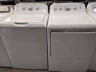 GE set top load washer & gas dryer with warranty delivery Available fee depends on address 🛣️🏠🛻
