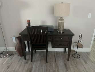 Wooden Desk and Chair