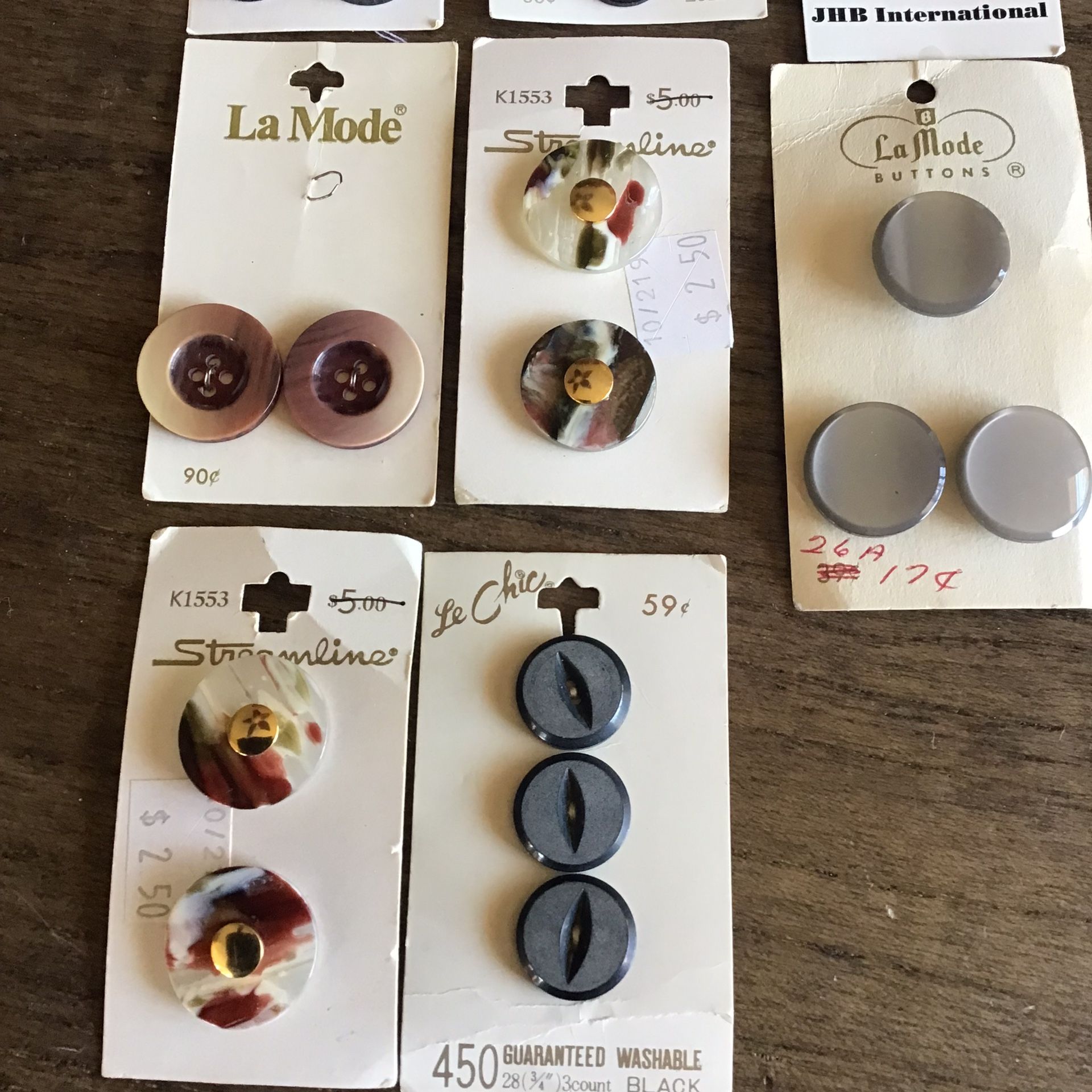 Lot of Vintage Buttons Made In France, Italy, Holland