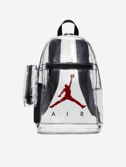 Jordan air backpack clear