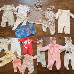 Bundle of baby girl clothes 3-6 months